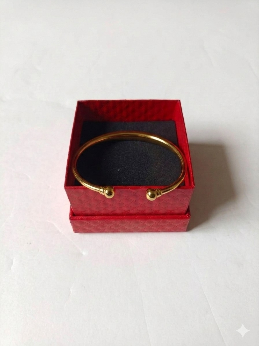 Traditional Indian Gold Floral Engraved Women’s Bangle Bracelet Adjustable - Picture 3 of 4